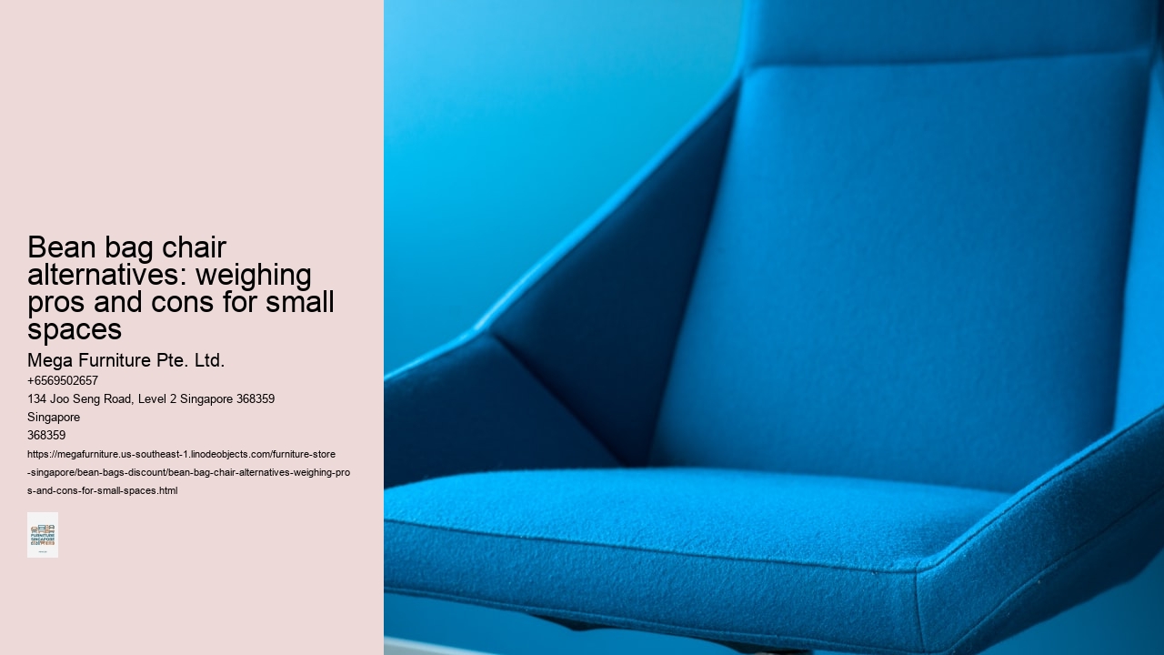 Bean bag chair alternatives: weighing pros and cons for small spaces