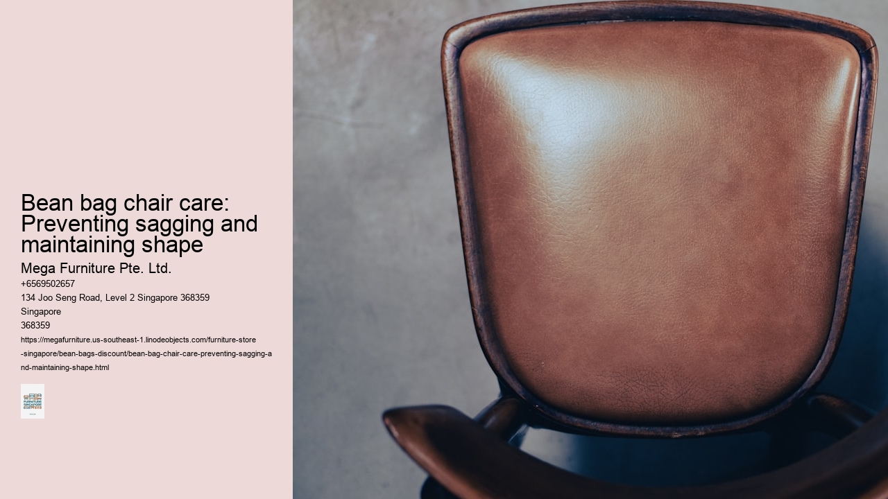 Bean bag chair care: Preventing sagging and maintaining shape