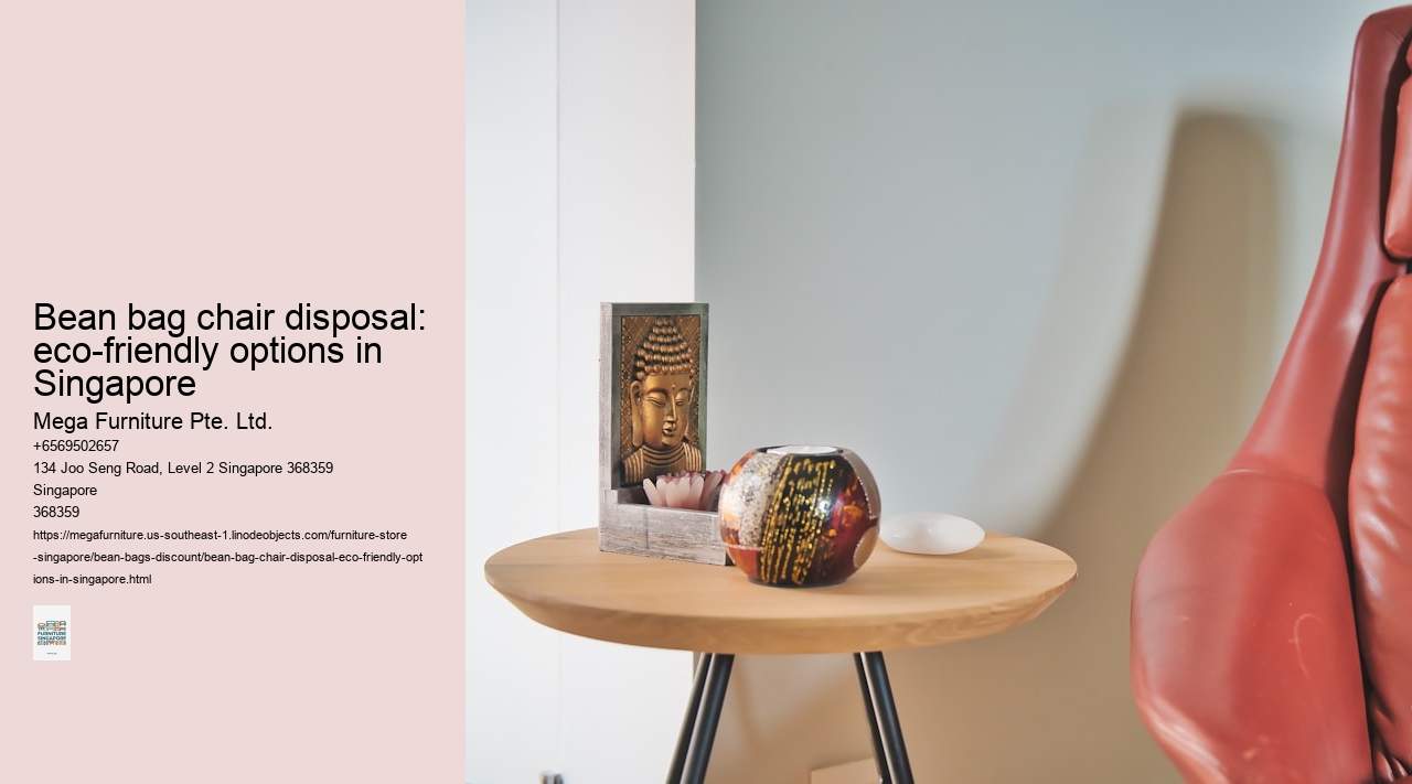 Bean bag chair disposal: eco-friendly options in Singapore