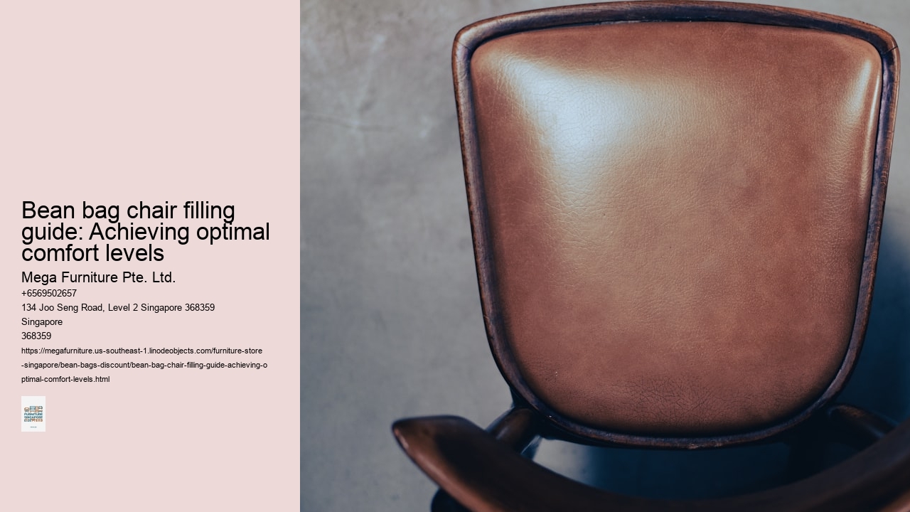 Bean bag chair filling guide: Achieving optimal comfort levels