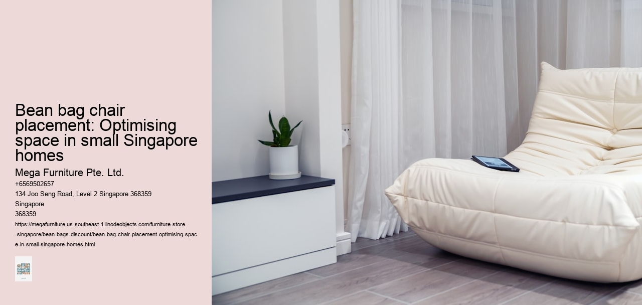 Bean bag chair placement: Optimising space in small Singapore homes