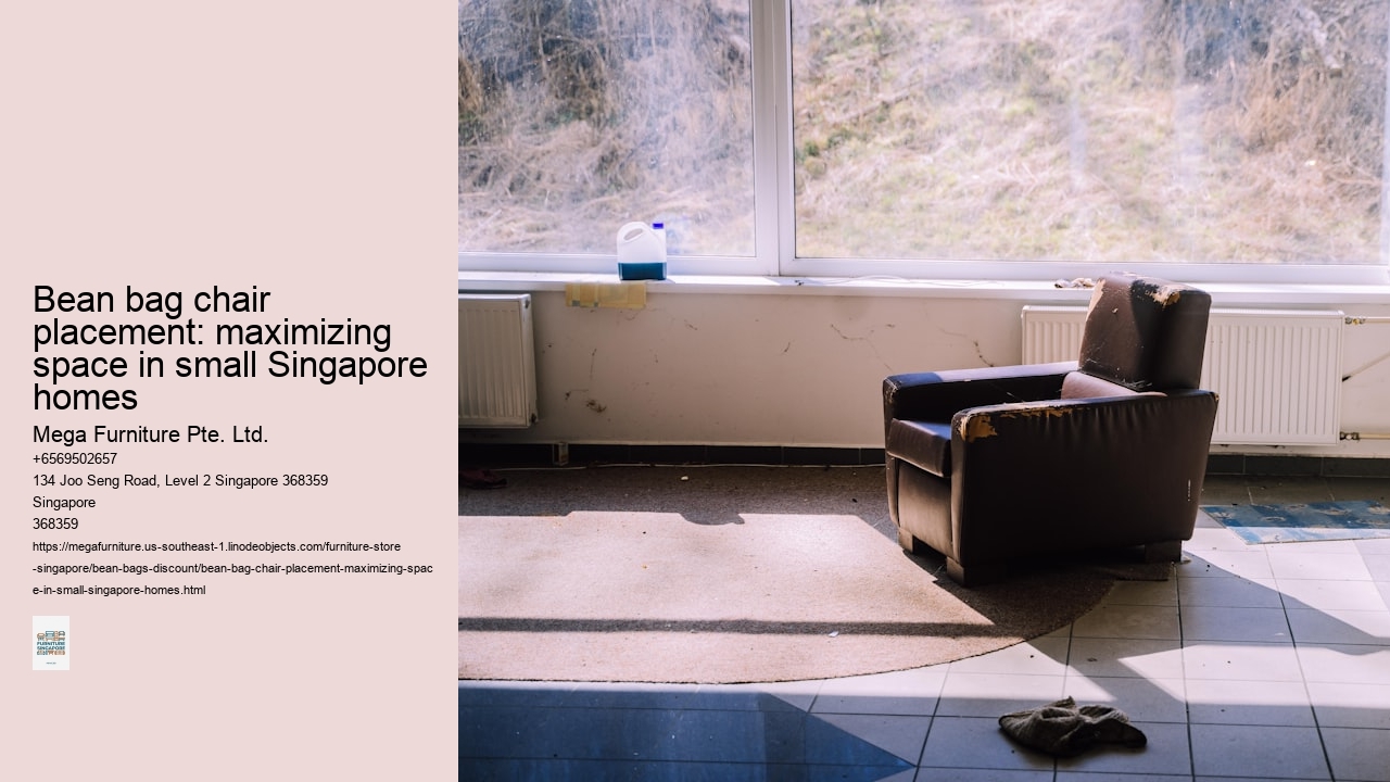 Bean bag chair placement: maximizing space in small Singapore homes