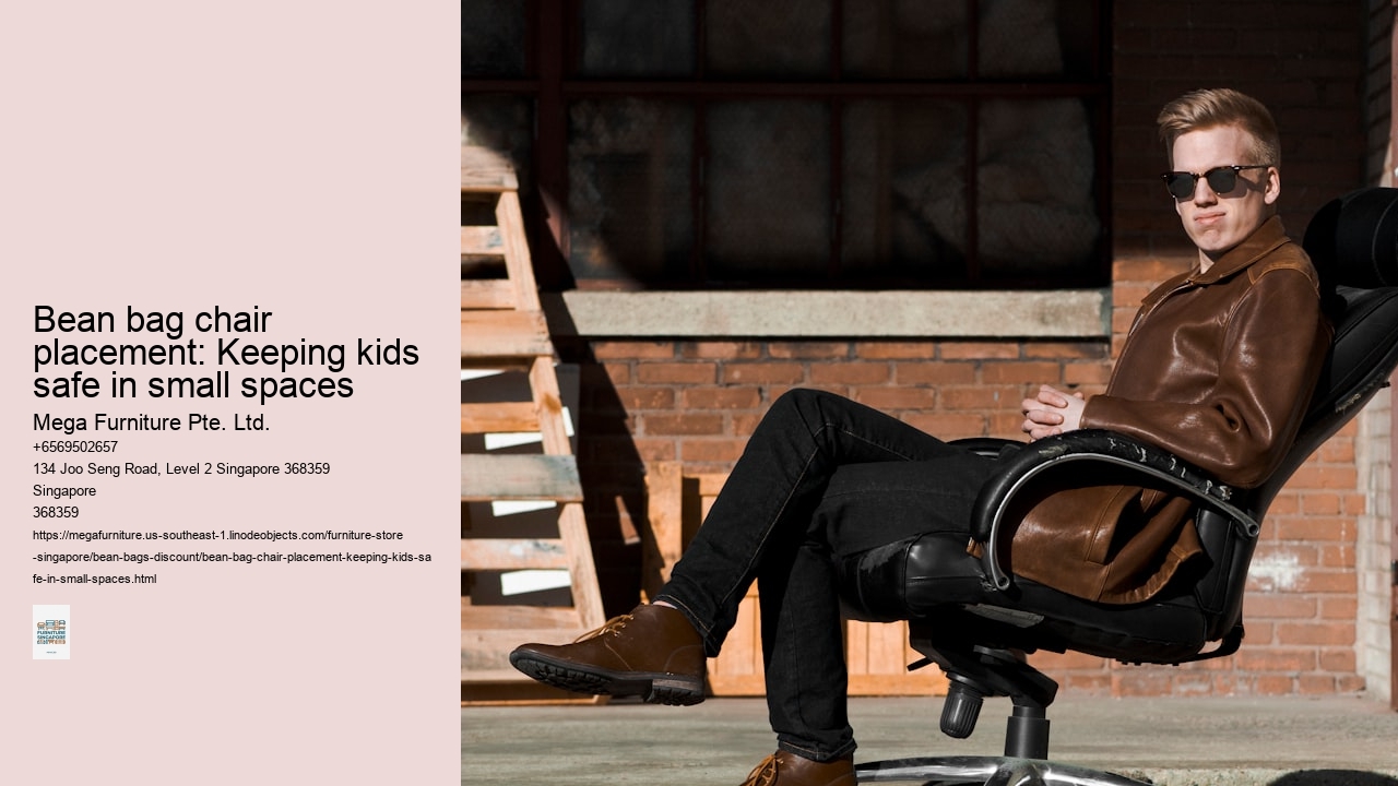 Bean bag chair placement: Keeping kids safe in small spaces