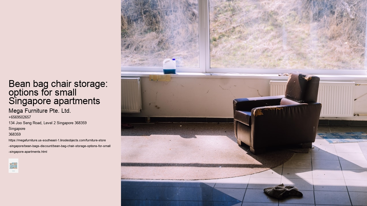 Bean bag chair storage: options for small Singapore apartments