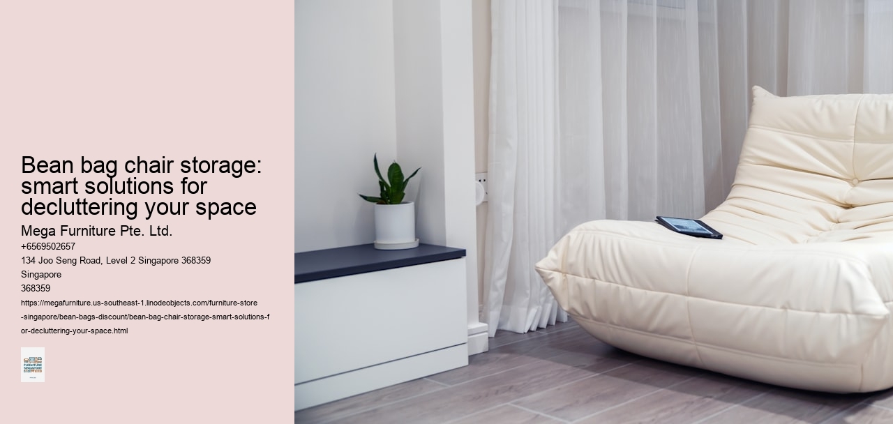 Bean bag chair storage: smart solutions for decluttering your space