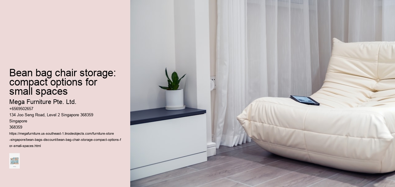Bean bag chair storage: compact options for small spaces