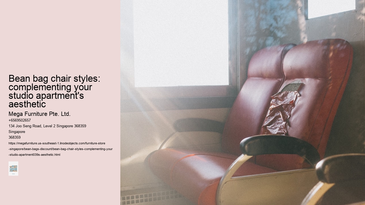 Bean bag chair styles: complementing your studio apartment's aesthetic