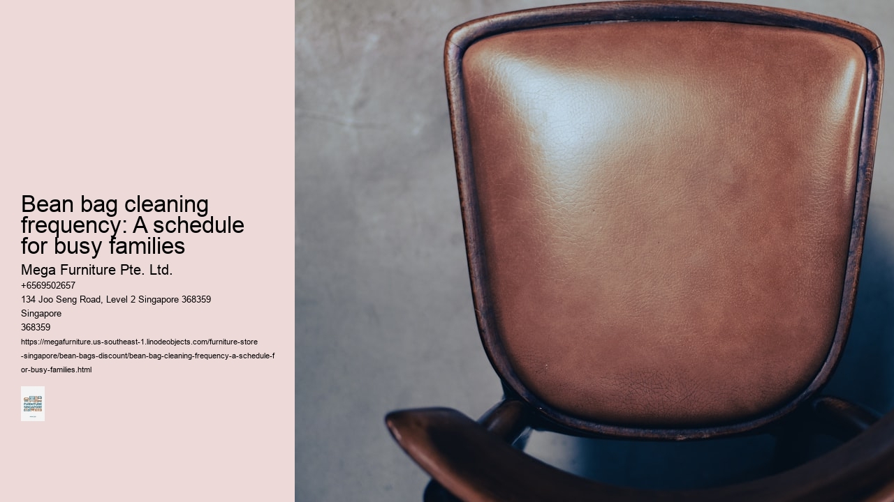 Bean bag cleaning frequency: A schedule for busy families