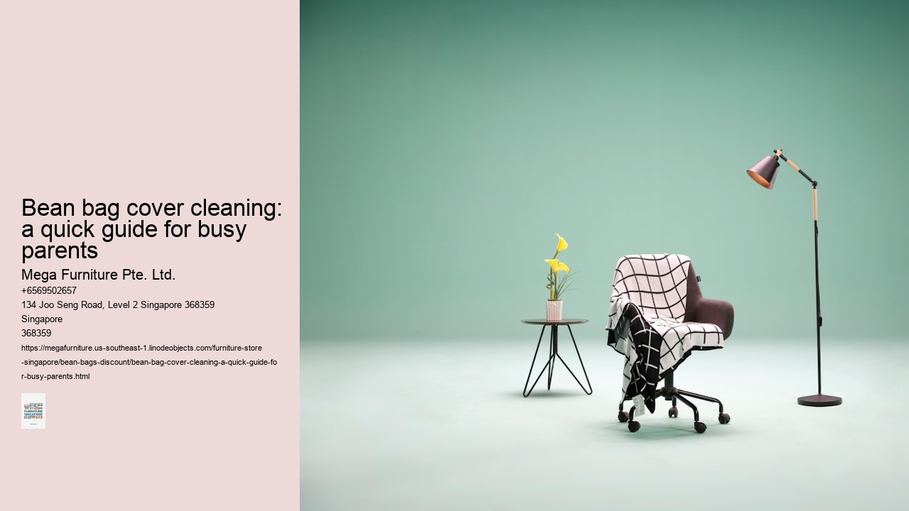 Bean bag cover cleaning: a quick guide for busy parents