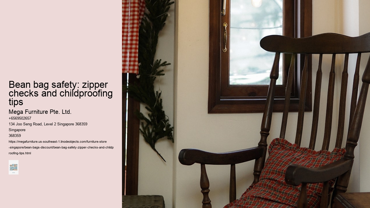 Bean bag safety: zipper checks and childproofing tips