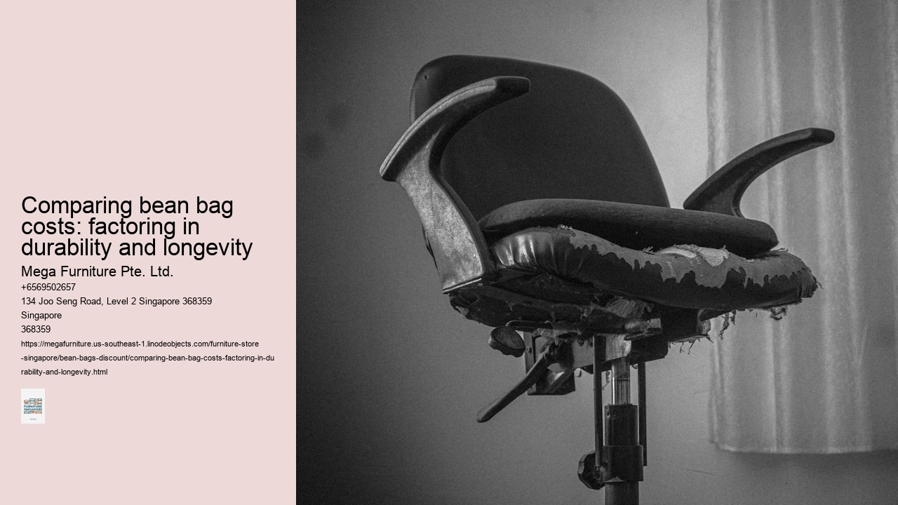 Comparing bean bag costs: factoring in durability and longevity