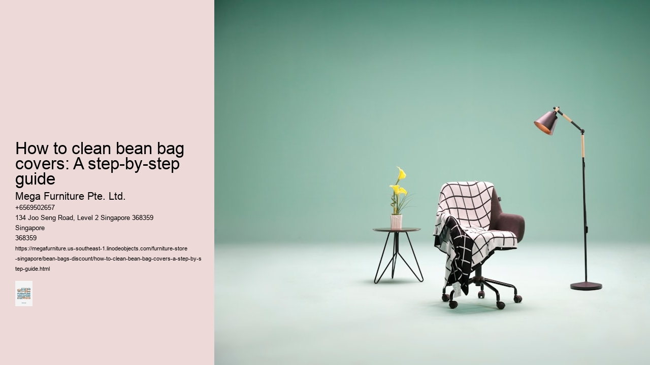 How to clean bean bag covers: A step-by-step guide