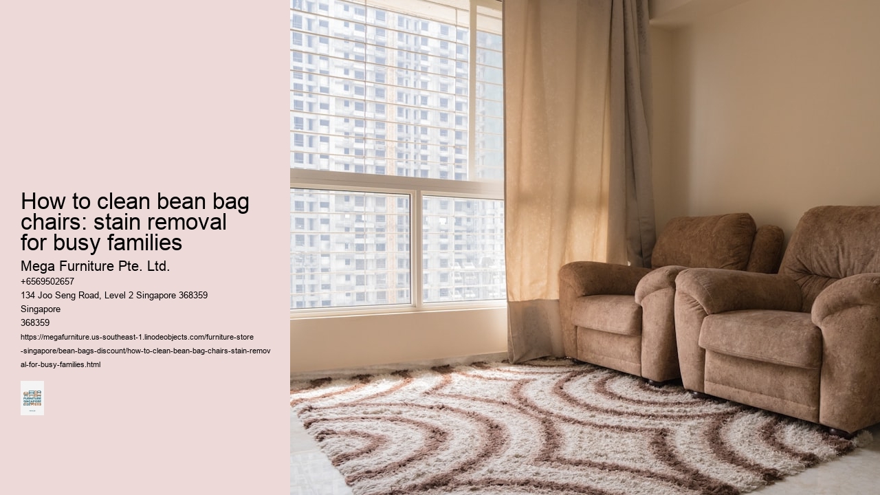 How to clean bean bag chairs: stain removal for busy families