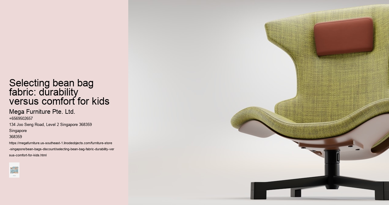 Selecting bean bag fabric: durability versus comfort for kids