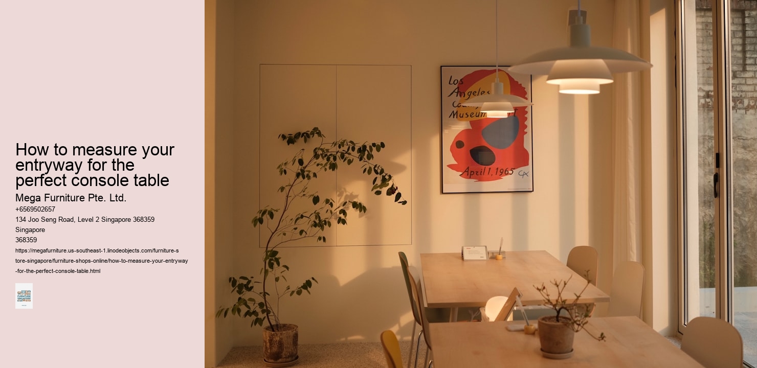 How to measure your entryway for the perfect console table