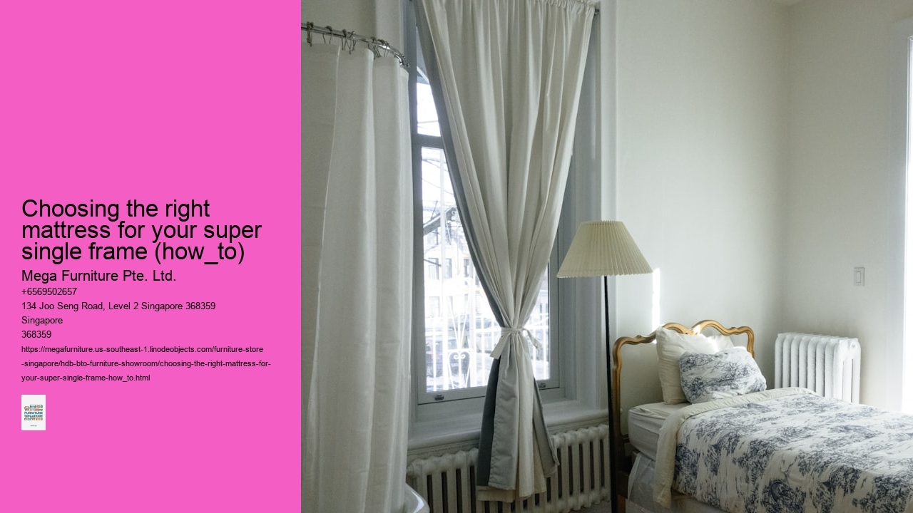 Choosing the right mattress for your super single frame (how_to)