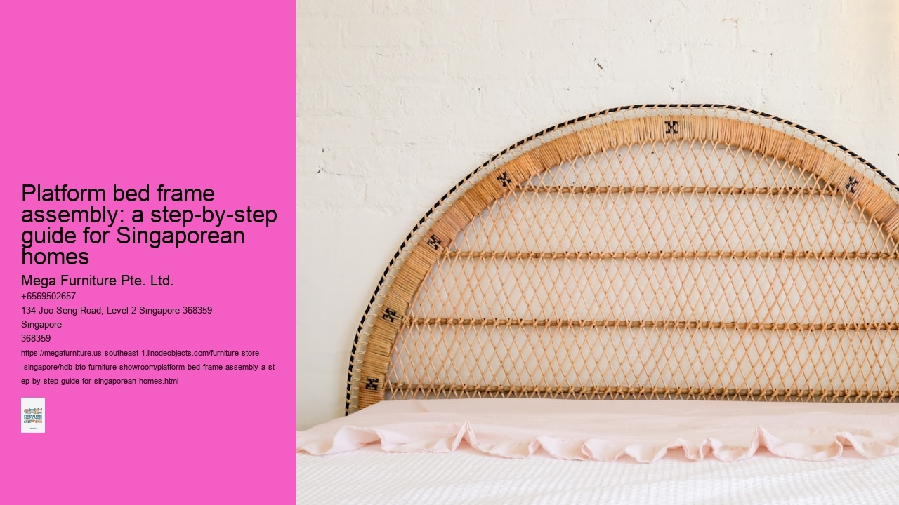 Platform bed frame assembly: a step-by-step guide for Singaporean homes