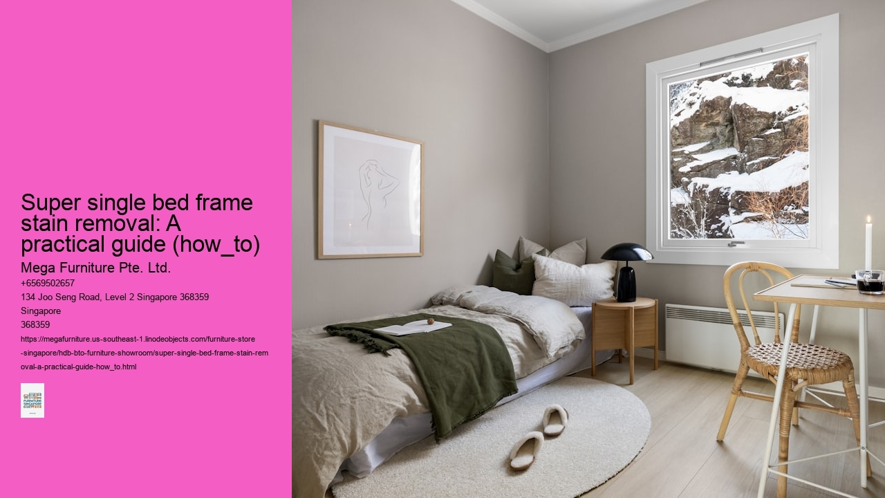 Super single bed frame stain removal: A practical guide (how_to)