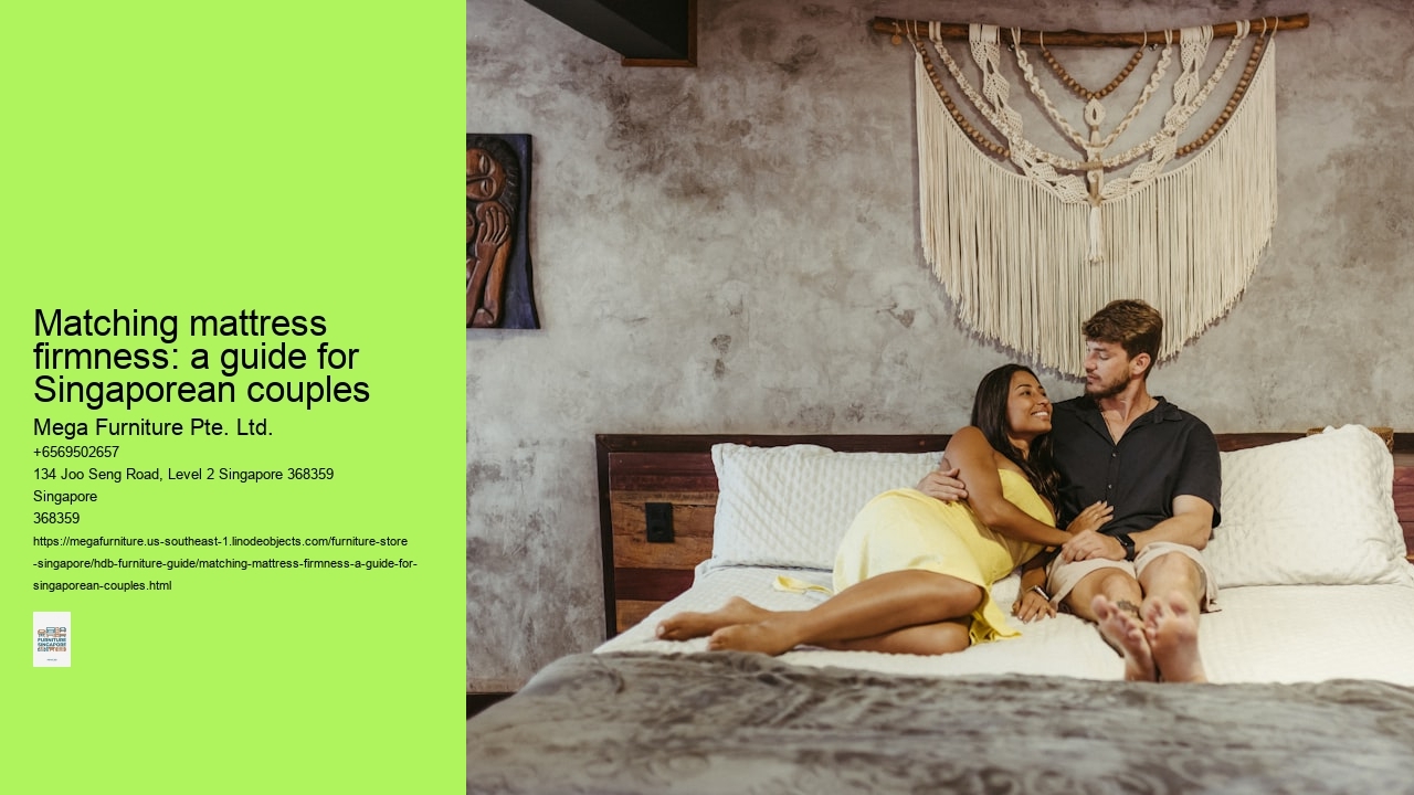 Matching mattress firmness: a guide for Singaporean couples