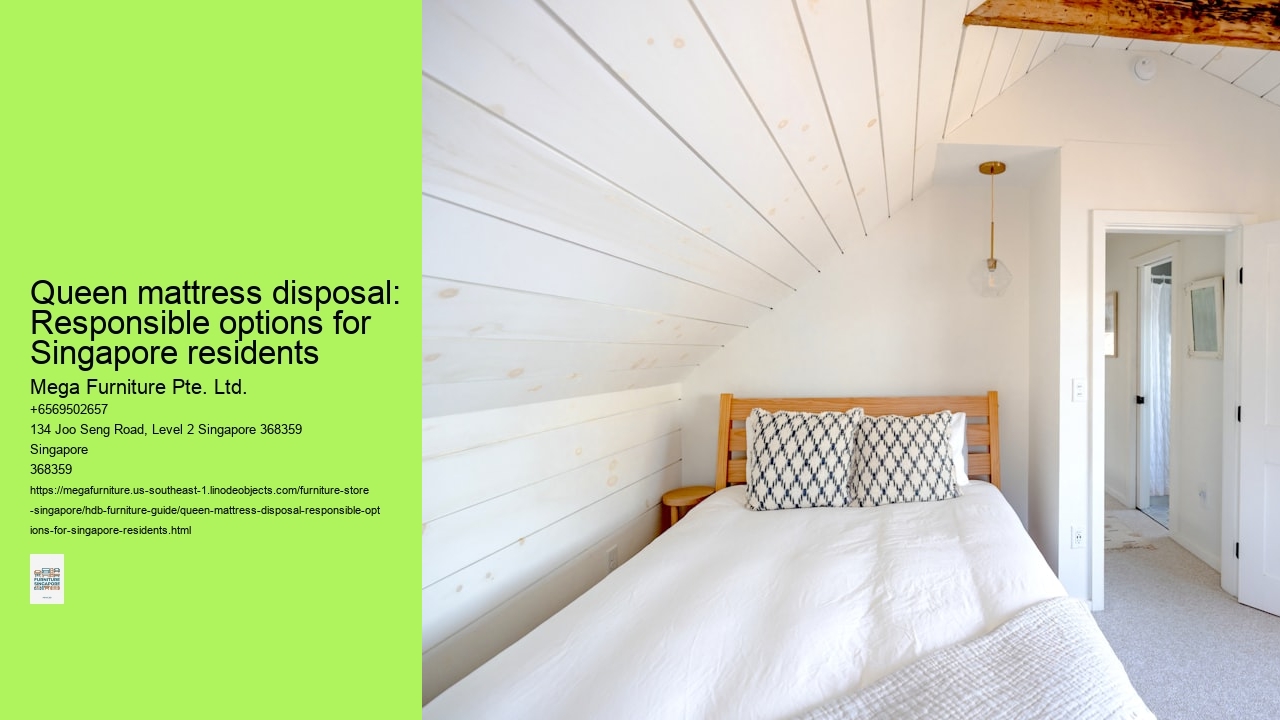 Queen mattress disposal: Responsible options for Singapore residents