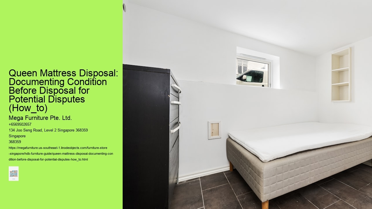 Queen Mattress Disposal: Documenting Condition Before Disposal for Potential Disputes (How_to)