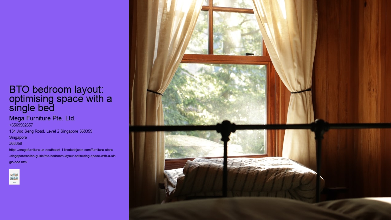 BTO bedroom layout: optimising space with a single bed
