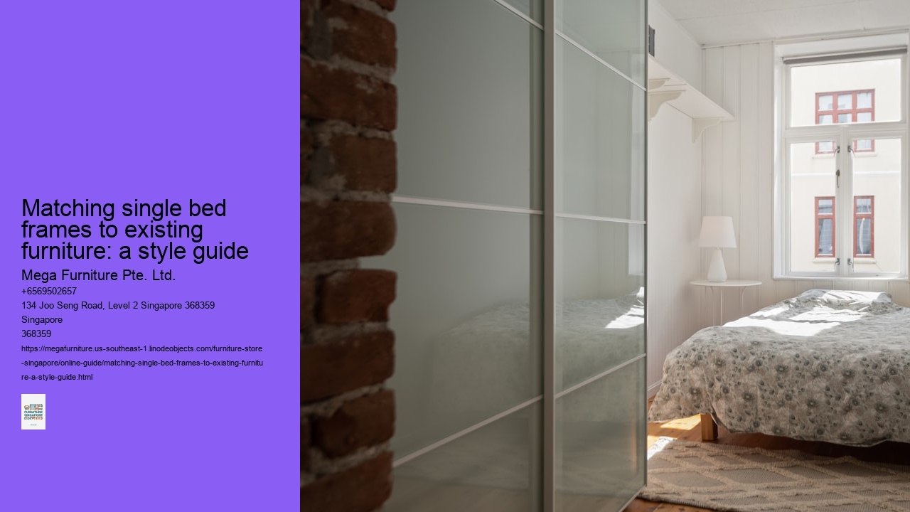 Matching single bed frames to existing furniture: a style guide