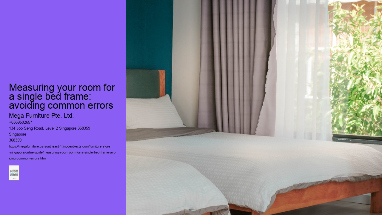 Measuring your room for a single bed frame: avoiding common errors