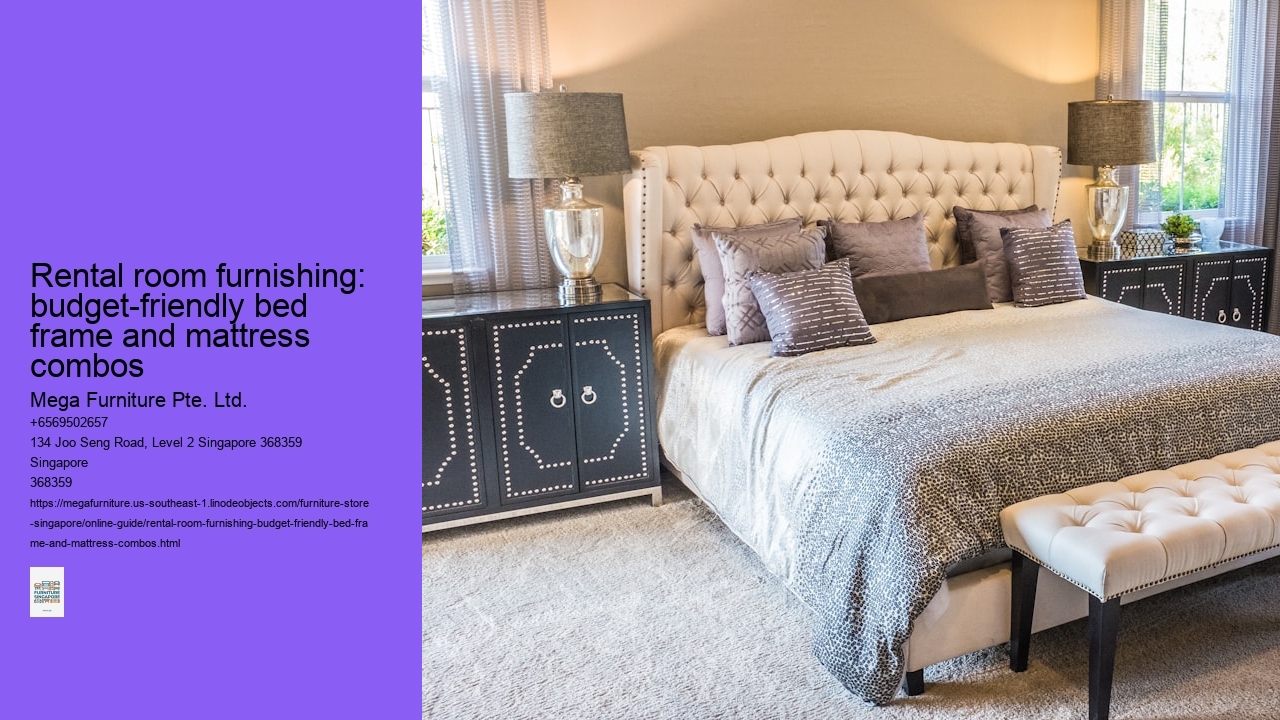 Rental room furnishing: budget-friendly bed frame and mattress combos