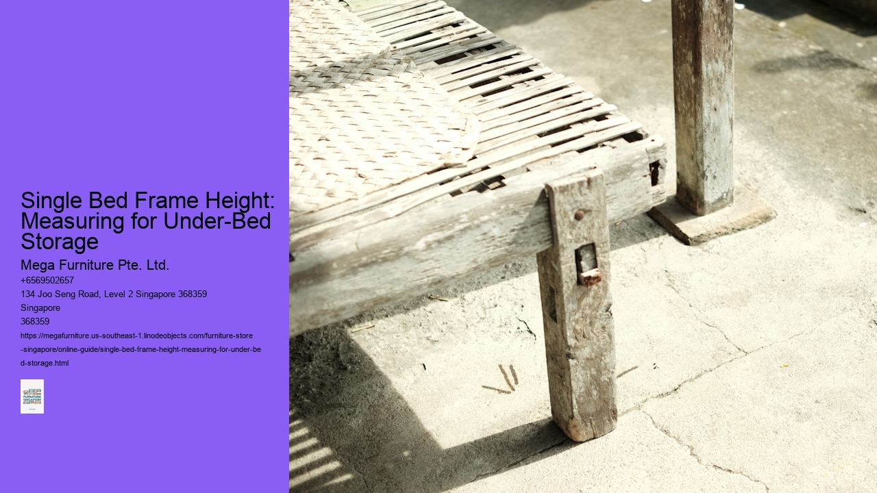 Single Bed Frame Height: Measuring for Under-Bed Storage