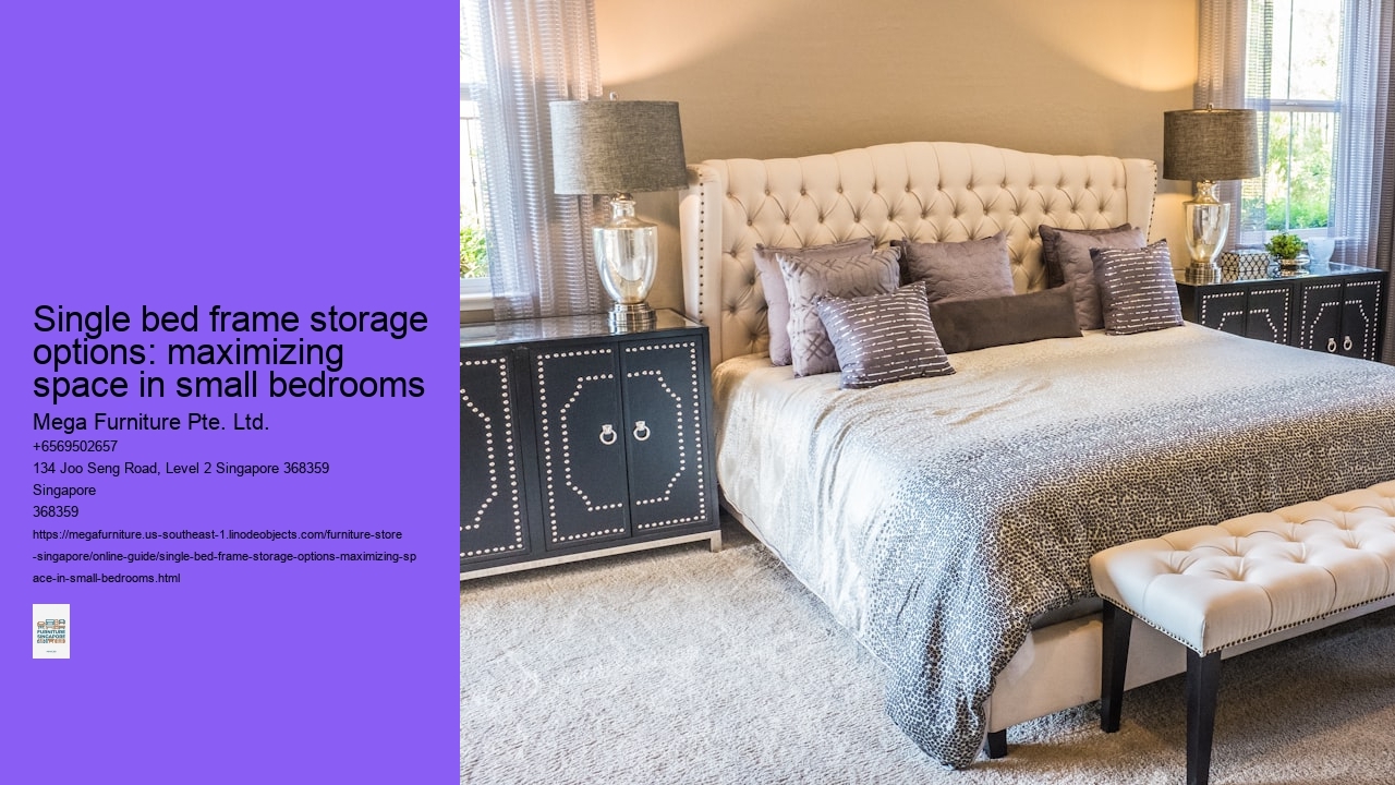 Single bed frame storage options: maximizing space in small bedrooms