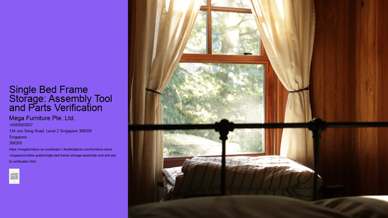Single Bed Frame Storage: Assembly Tool and Parts Verification