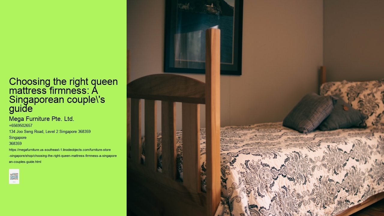 Choosing the right queen mattress firmness: A Singaporean couple's guide