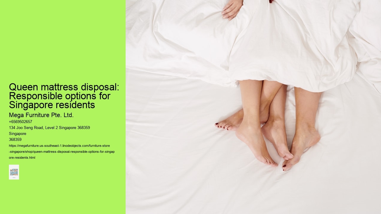 Queen mattress disposal: Responsible options for Singapore residents