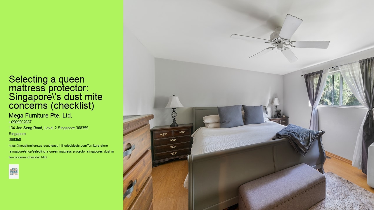 Selecting a queen mattress protector: Singapore's dust mite concerns (checklist)